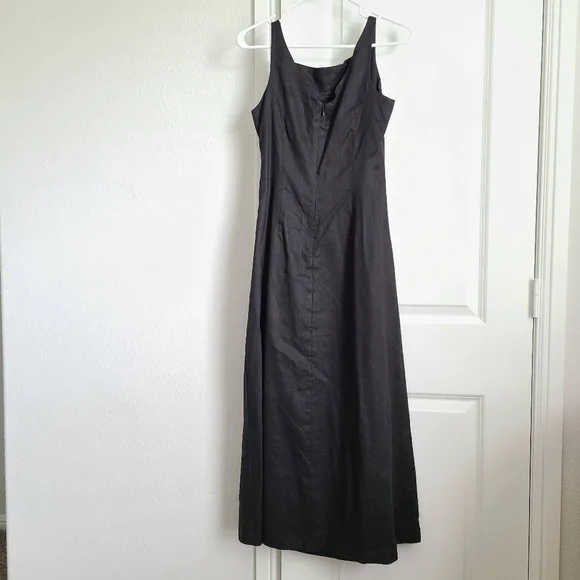 Banana Republic Factory Store 100% Linen Black color Dress - Picture 2 of 3